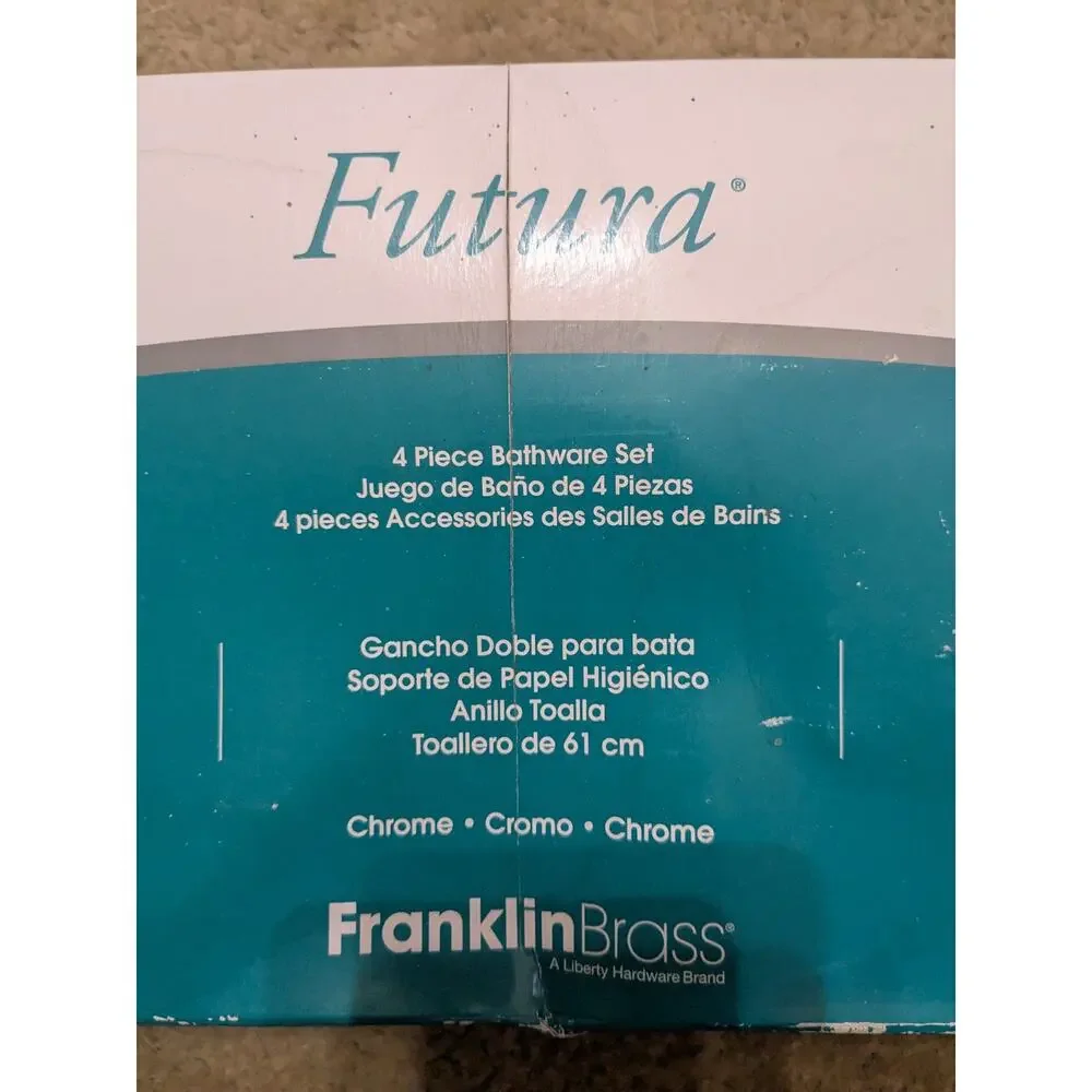 Bath Accessories Kit 4 pieces, Franklin Brass Futura Collection Polished Chrome